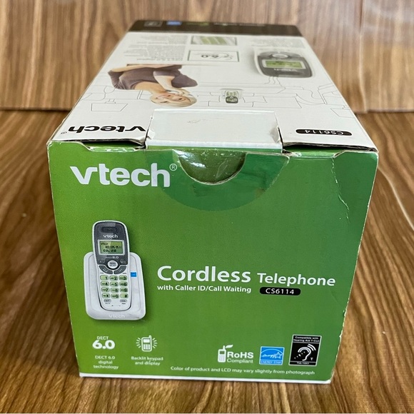 VTech 6.0 White Cordless Telephone W/Caller ID/Call Waiting wall mountable phone - Picture 8 of 13